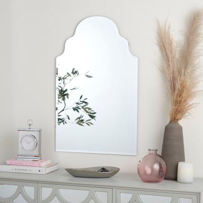 Dunelm Frameless Moroccan Mirror Silver
