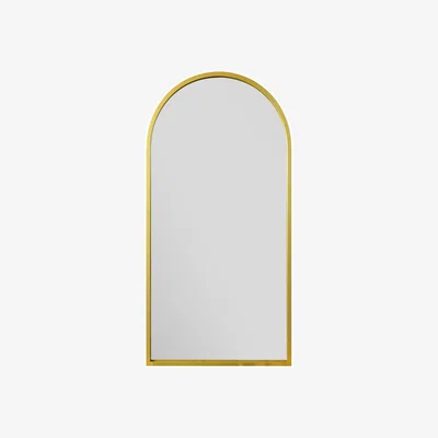 Dunelm Arcus Arched Indoor Outdoor Full Length Wall Mirror Gold