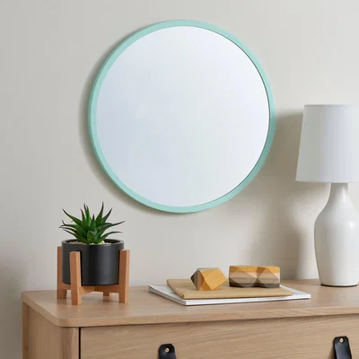 Dunelm Kids Elements Round Mirror Aqua