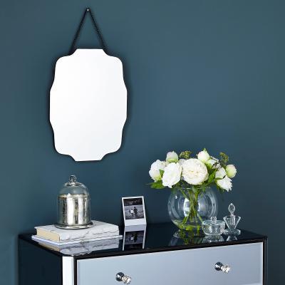 Dunelm Decorative Hanging Wall Mirror 40x30cm Silver Effect