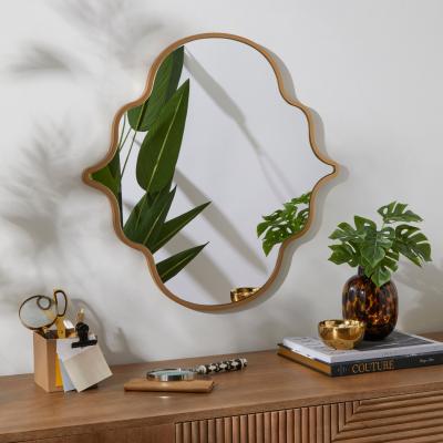 Dunelm Moroccan Decorative Wall Mirror Gold Effect