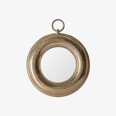 Dunelm Slaley Mirror 42 x 34cm Gold Effect