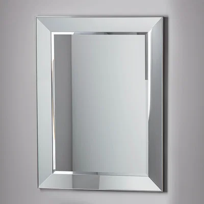Dunelm Ravenna Rectangle Mirror 81 x 107mm Silver