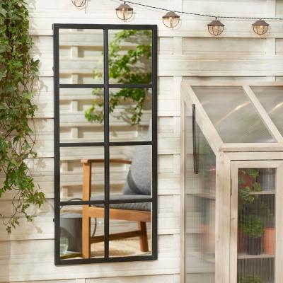 Dunelm Black Outdoor Mirror Black