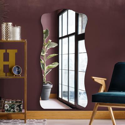Dunelm Laniatus Wavy Rippled Large Leaner wall Mirror Clear