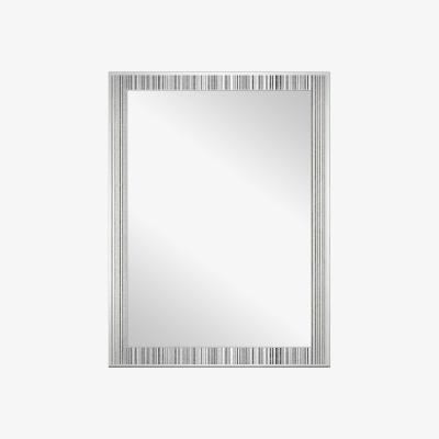 Dunelm Vertical Sparkle Edge Mirror Matt Silver Effect