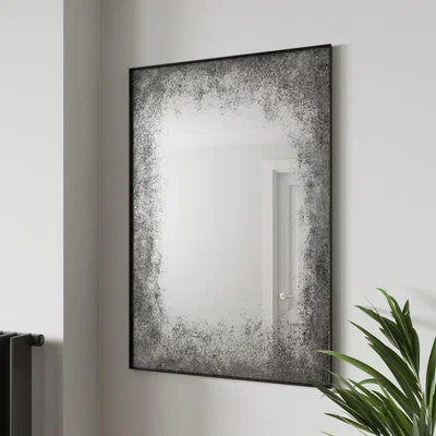 Dunelm Distressed Edge Mirror Black