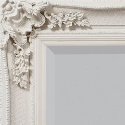 Dunelm Abbey Cream 110x79cm Wall Mirror Cream