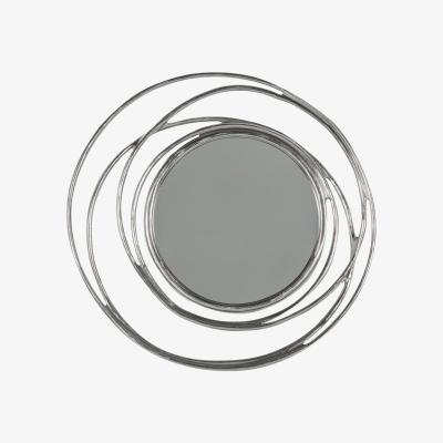Dunelm Lakenan Mirror 660cm Satin Silver Silver