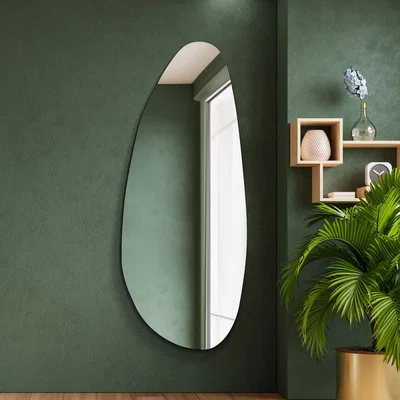 Dunelm Organicus Frameless Pond Wall Mirror Clear
