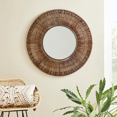 Dunelm Seagrass Wall Mirror 71cm Natural Natural