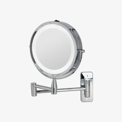 Dunelm 7 Inch Double Sided LED Wall Mirror Silver Effect