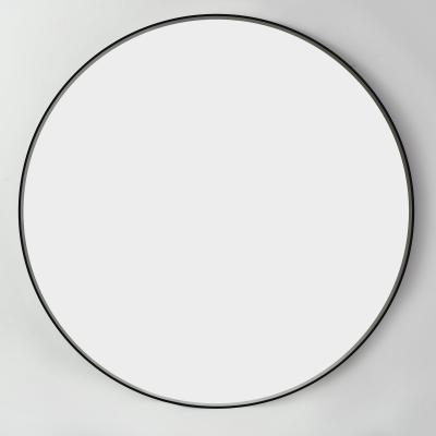 Dunelm Apartment Round Frame Wall Mirror, 95cm Black