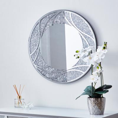 Dunelm Mirage Circular Mirror 60cm Silver Effect