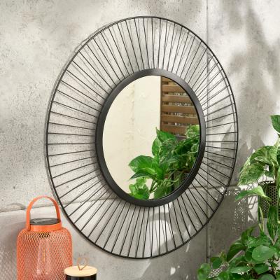 Dunelm Indoor Outdoor Black Mirror, 70cm Black