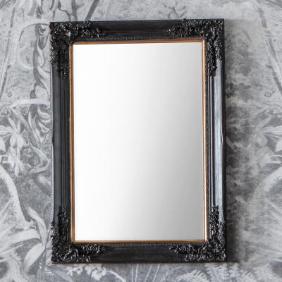 Dunelm Patton Mirror Antique Black 80 x 109cm Black