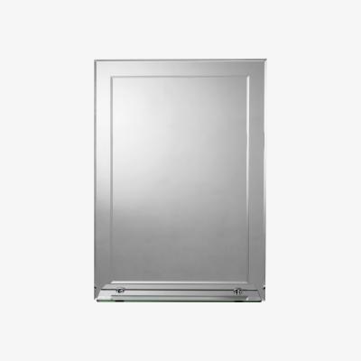 Dunelm Devoke Rectangular Mirror with Shelf Silver Effect