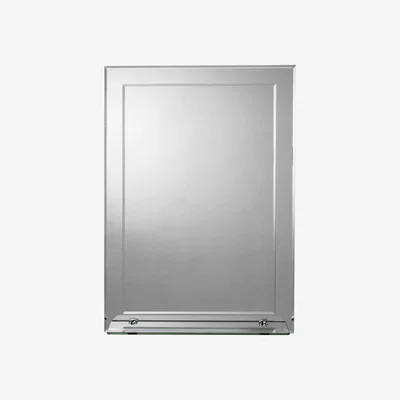 Dunelm Devoke Rectangular Mirror with Shelf Silver Effect