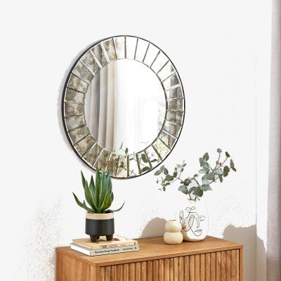 Dunelm Antique Printed Edge Wall Mirror MultiColoured