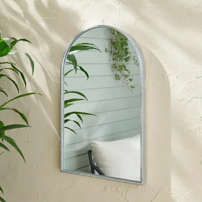 Dunelm Indoor Outdoor Churchgate Arch Mirror, 50cm x 80cm Steel