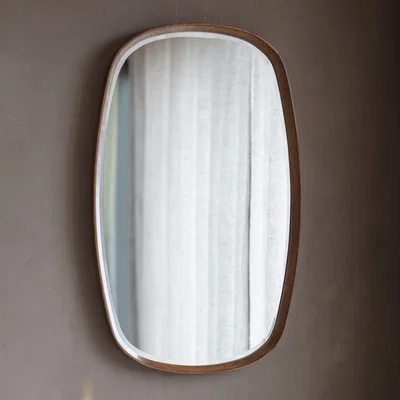Dunelm Keaton Walnut Mirror Brown