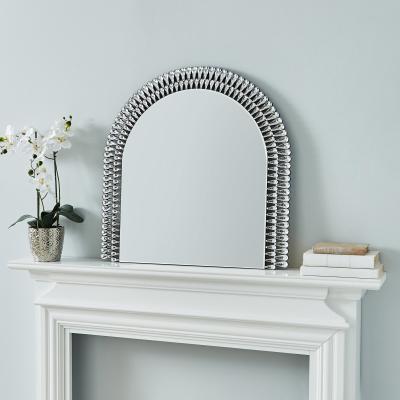 Dunelm Glam Gem Edge Over Mantle Mirror 70cm Silver Effect