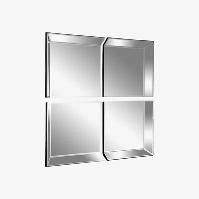 Furniture Village Byblos 4 Panel Mirror - Silver