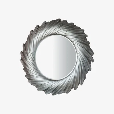 Furniture Village Lowry Mirror Silver - Silver