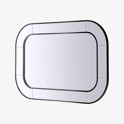 Furniture Village Elegance Rectangle Mirror - Black