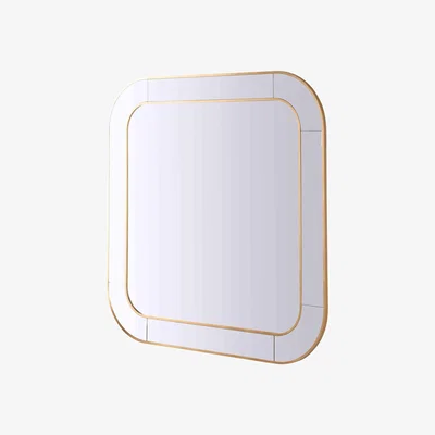 Furniture Village Elegance Large Square Mirror - Gold