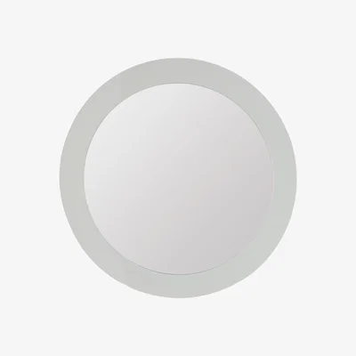 Furniture Village Polar Round Mirror - White