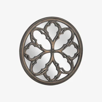 Furniture123 Round Grey Wash Mirror