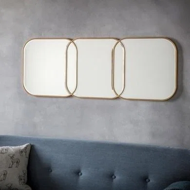 Furniture123 Statement Gold Mirror 130cm x 50cm