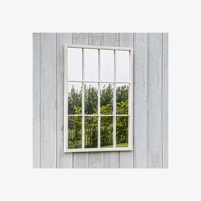 Furniture123 White Garden Window Mirror - Zanetti