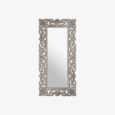 Furniture123 Grey Wooden Wall Mirror - Hill Interiors