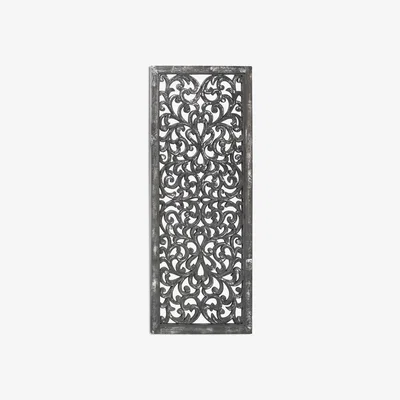 Furniture123 Rectangle Lattice Carved Mirror
