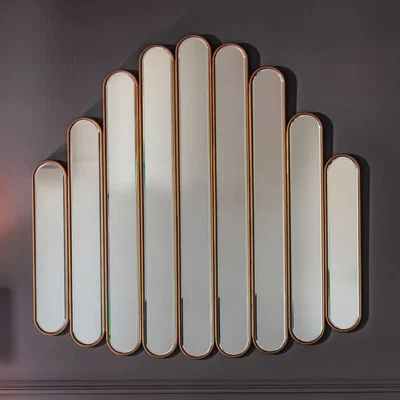 Furniture123 Monarch Gold Mirror - Caspian House