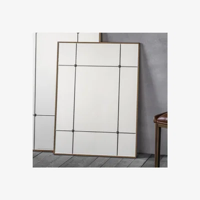 Furniture123 Ariah Gold Rectangle Mirror - Caspian House