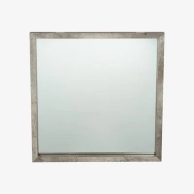 Furniture123 Coen Concrete Effect Square Small Mirror