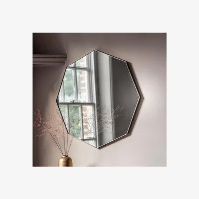 Furniture123 Bowie Octagon Mirror Silver Caspian House