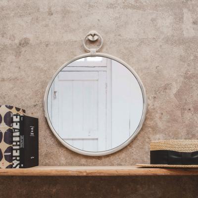 Graham & Green Small Antique Silver Pendant Mirror