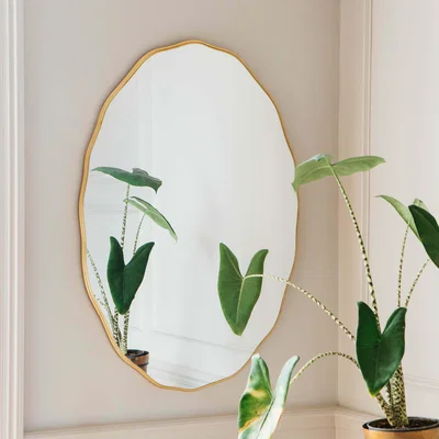 Graham & Green Matilda Oval Gold Mirror