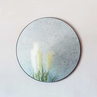 Graham & Green Medium Antiqued Round Mirror