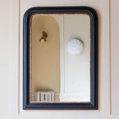 Graham & Green Maggie Arched Black and Gold Mirror