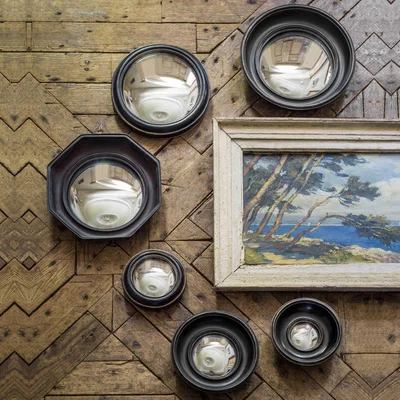 Graham & Green Small Rounded Frame Convex Mirror