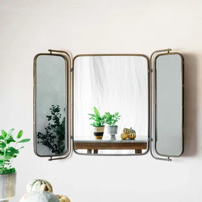 Graham & Green Folding Industrial Wall Mirror