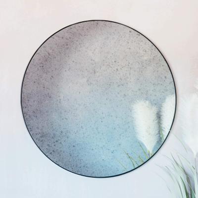 Graham & Green Large Antiqued Round Mirror