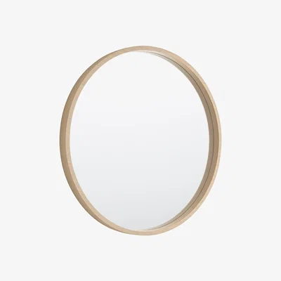 Habitat Habitat Ariano Maple Veneer Round Wall Mirror