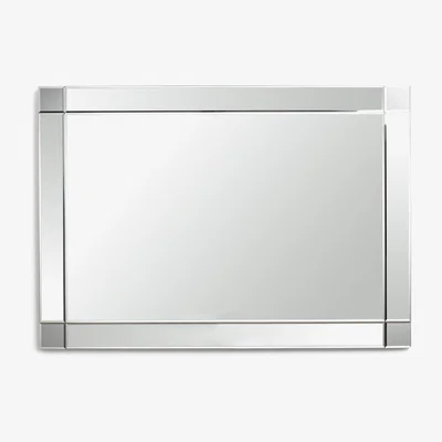 Habitat Habitat Rectangular Bevelled Wall Mirror - 105x74cm
