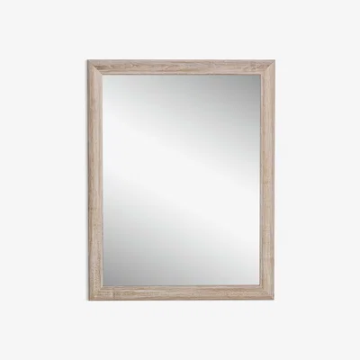Habitat Habitat Rectangular Overmantle Wall Mirror - Oak - 80x60cm